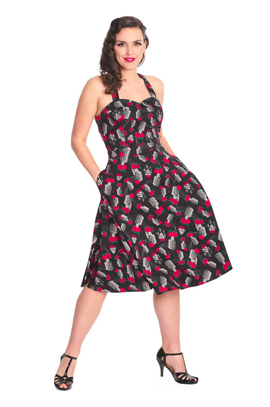 Robe imprimé rockabilly