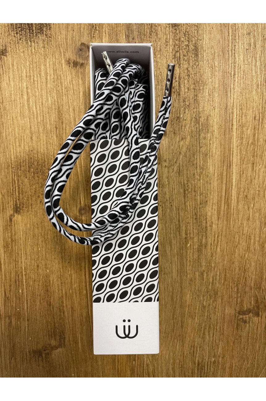 Lacet motif rétro