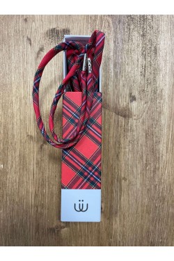 Lacet écossais rouge