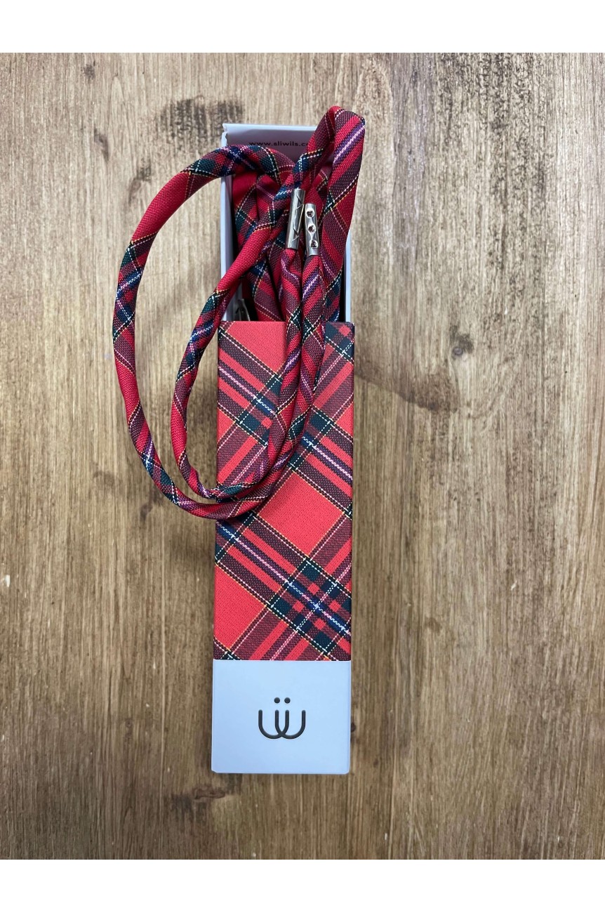 Lacet écossais rouge