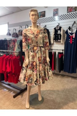 Robe steampunk corolle