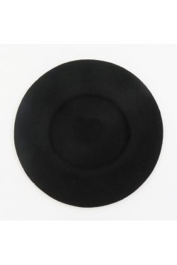 Béret noir unisexe