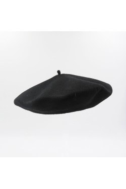 Béret noir unisexe