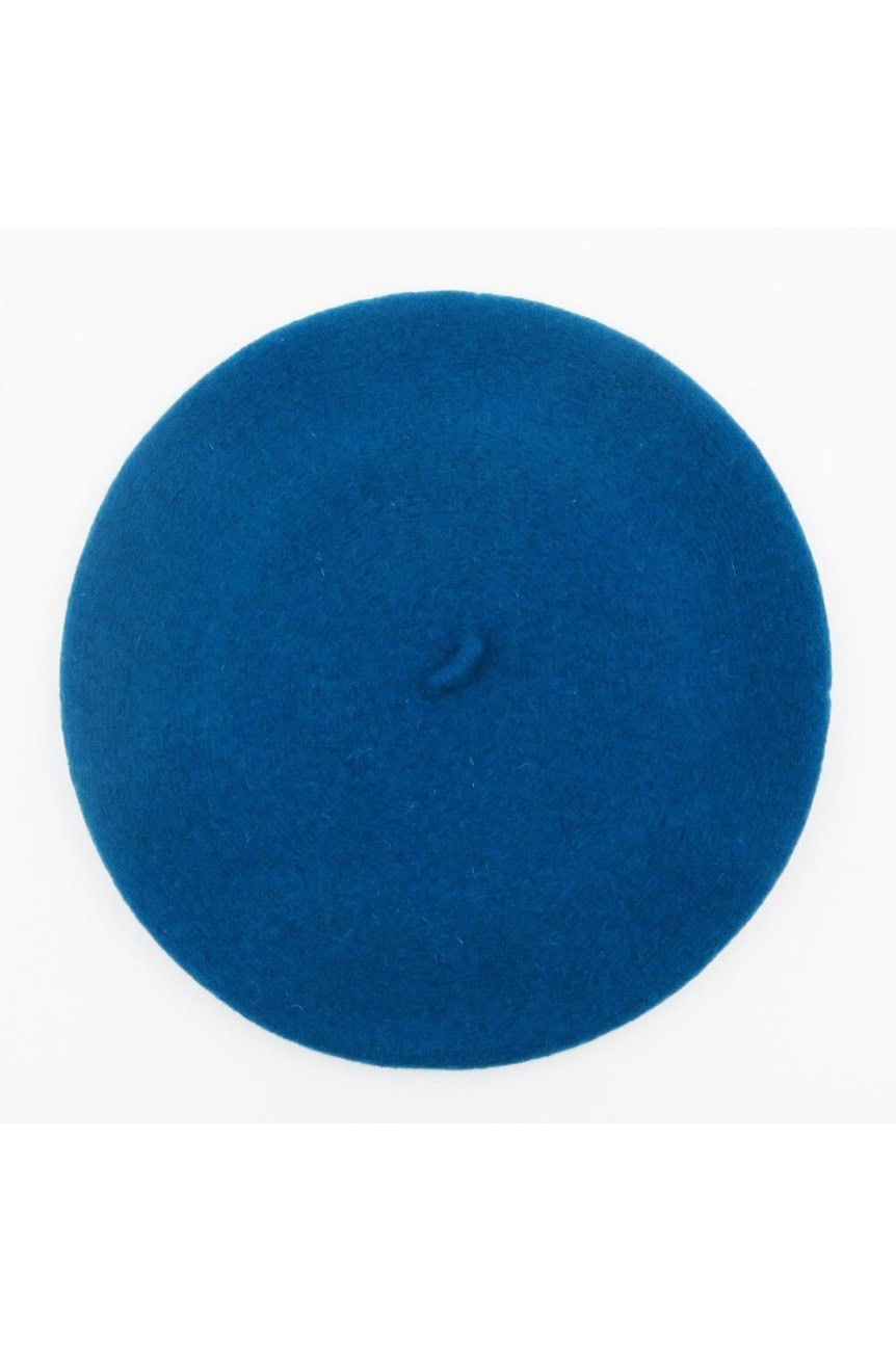 Béret bleu rétro