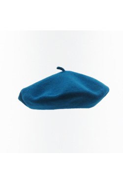 Béret bleu rétro