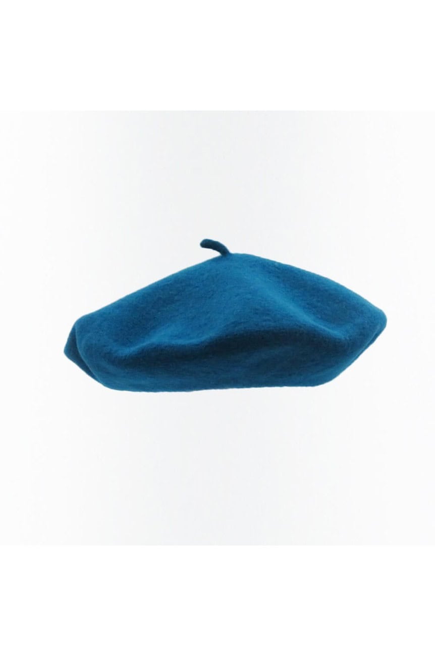 Béret bleu rétro