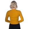 Cardigan moutarde chat