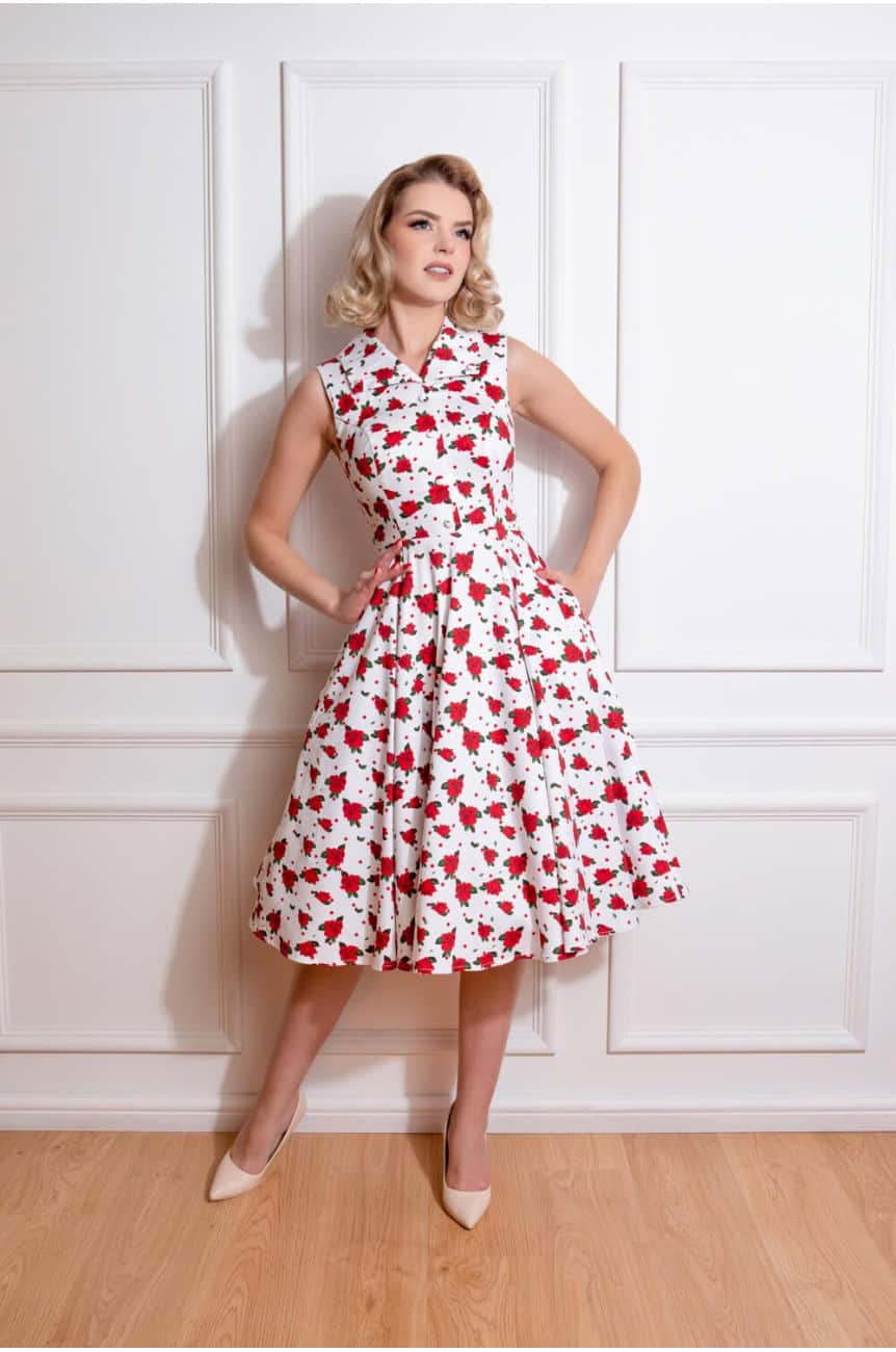 Robe pinup a fleur — free download