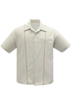 Chemise rétro beige