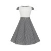 Robe Zara Mini En Coton, Motif Vichy Noir Et Blanc - Taille M, Neuve Avec étiquettes