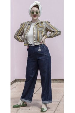 Jeans 1940 a boutons