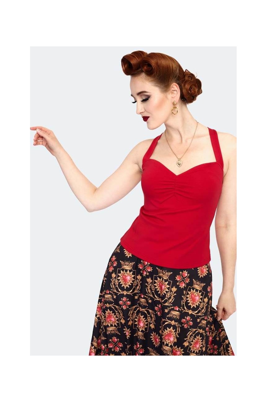 HAUT TOP à bretelles floral bohème romantique taille XL ou 42