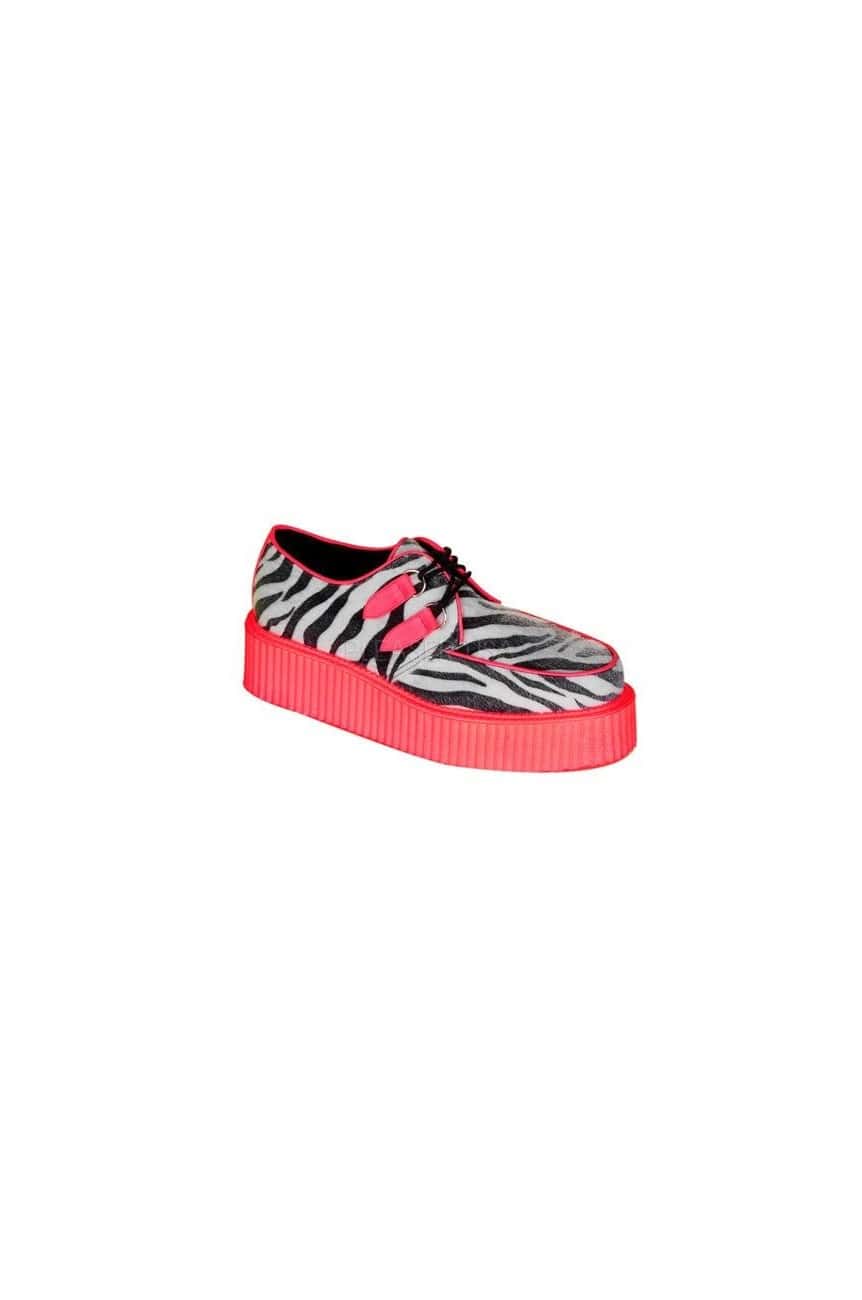 Creeper léopard rose fluo