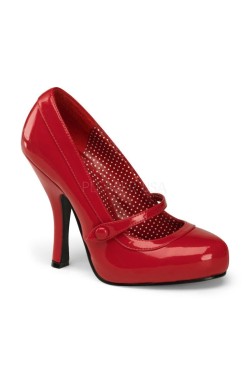 Chaussure pin up couture vernie rouge
