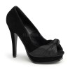 Chaussure pin up couture Pleasure 05 noire
