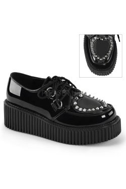 Creepers 108 demonia en vinyle avec coeur