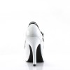 Chaussure retro pin up vinyle rouge