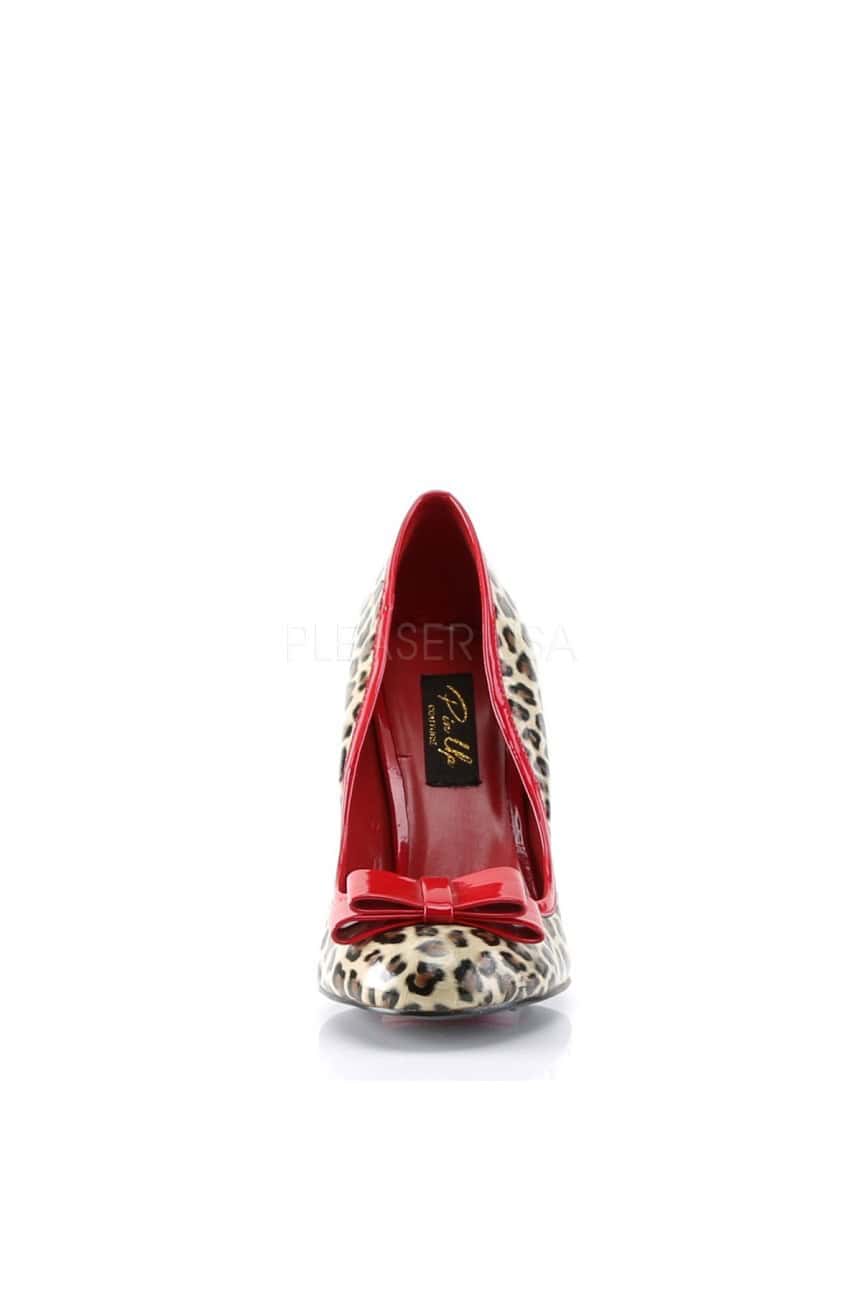 Chaussure leopard pinup couture smitten-01 rouge