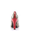 Chaussure leopard pinup couture smitten-01 rouge