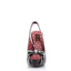 Chaussure vinyle noir pin up couture