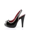 Chaussure vinyle noir pin up couture