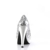 Escarpins a paillettes blanches