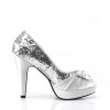 Escarpins a paillettes blanches