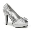Escarpins a paillettes blanches