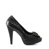 Escarpins a paillettes noires
