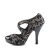 Chaussure imprimé ecossais et fleurs