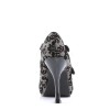 Chaussure imprimé ecossais et fleurs