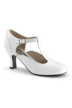 Chaussure vintage blanche flapper-26