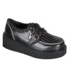 Creepers rayées avec fermeture eclair