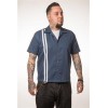 Chemise bleue rockab steady