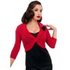 Bolero rouge à fleur