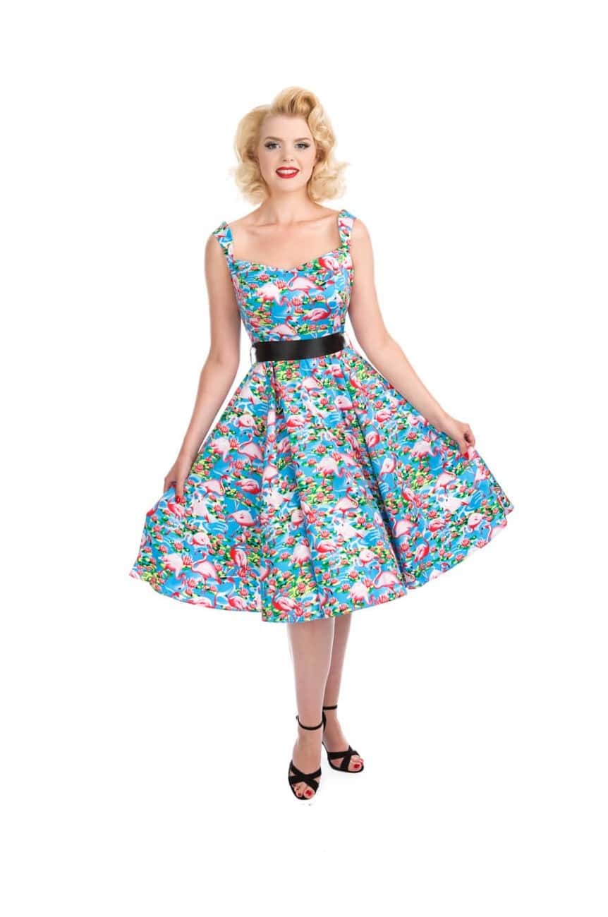 Robe vintage flamingo