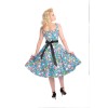 Robe vintage flaman rose