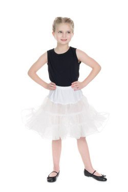 Jupon blanc pin up enfant