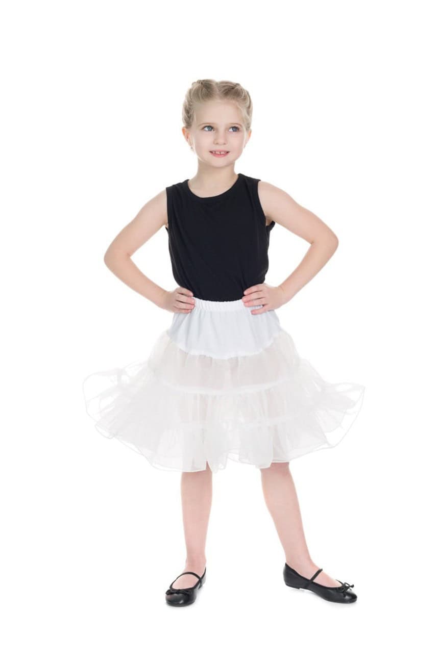 Jupon blanc pin up enfant
