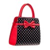 Sac vintage noir et rouge