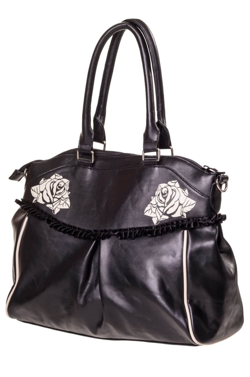 Sac noir rock a tête de mort