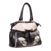 Sac noir rock a tête de mort