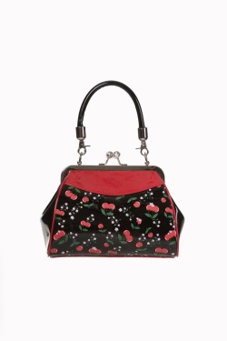 Sac vintage cerise vinyle