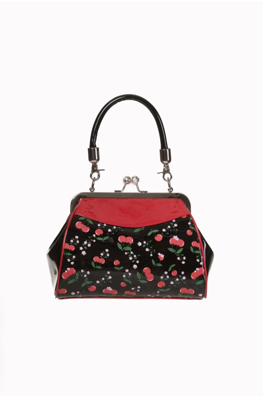 Sac vintage cerise vinyle