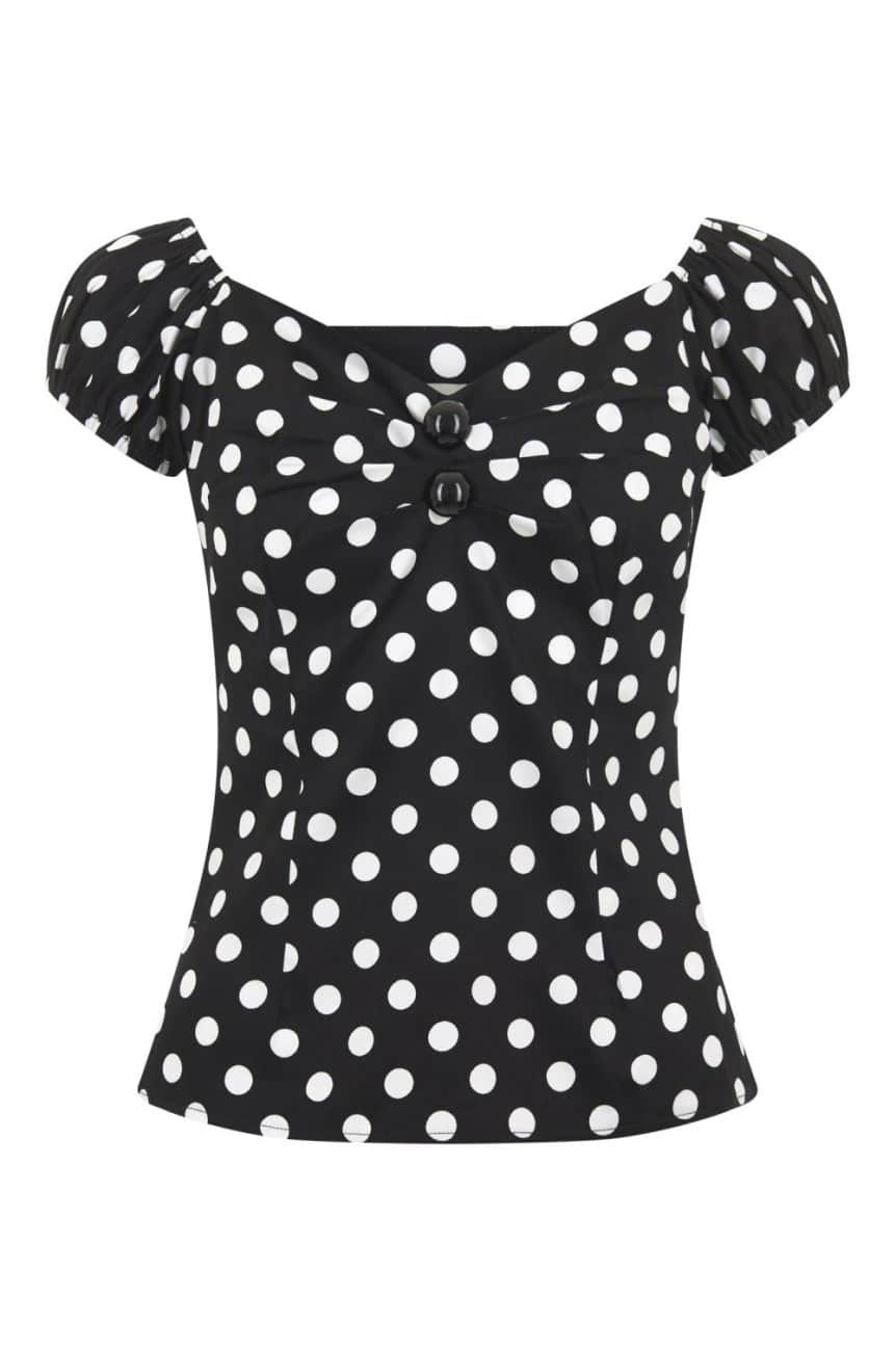 Haut fifties pois collectif