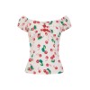 Haut vintage cerises