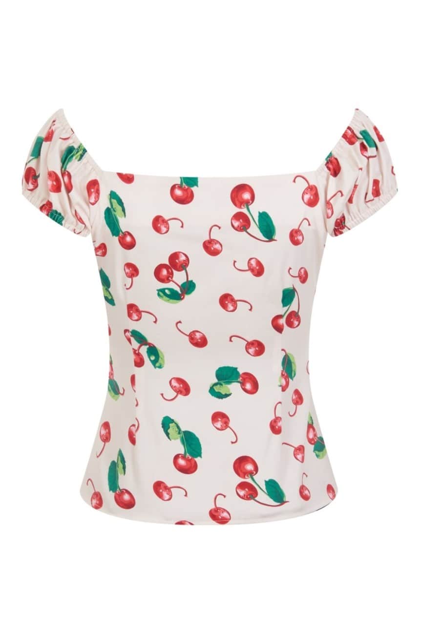 Haut vintage cerises