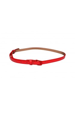 Ceinture vinyle rouge rétro