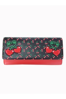 Porte monnaie pin up cerises