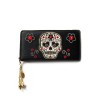 Portefeuille tete de mort mexicaine